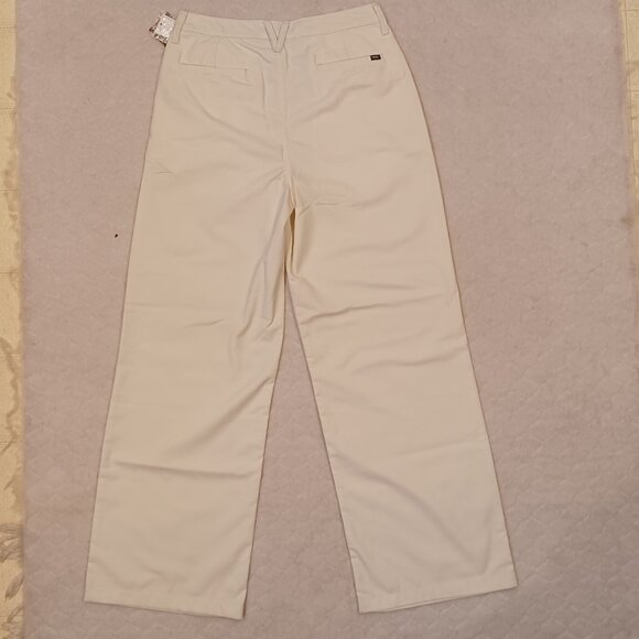Vans Alder Relaxed Pleated Pants White Women's Size 29 VN000GA0DJR - Picture 2 of 12